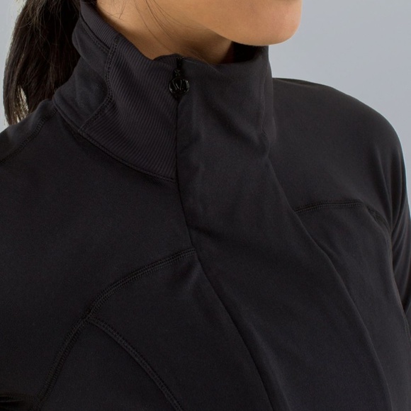 Lululemon Base Runner 1/2 Half Zip Pullover Black Size 4 OG Rulu Like New VEUC - Picture 6 of 16